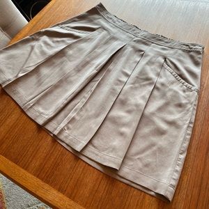 Eileen Fisher XL Taupe Pleated Skirt, EUC